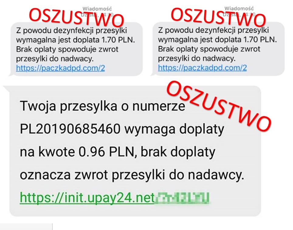 Dopłata za dezynfekcję paczki? Uwaga oszustwo! 